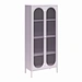 Factory Direct Metal Bookcase with Glass Door